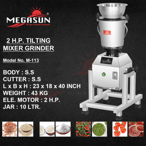 2 HP 10 Ltr Tilting Mixer Grinder
