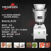 2 Hp Mixer Grinder Square Model