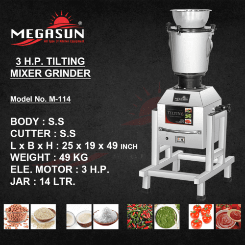 3 HP Mixer Grinder Tilting