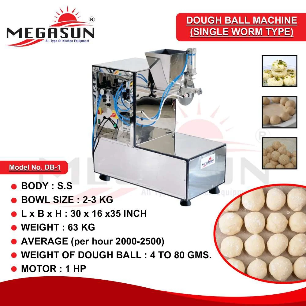 Single Worm Type Dough Ball Machine