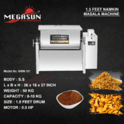 Namkeen Masala Mixing Machine 1.5 Feet Drum Size - Image 2