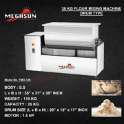 30 KG Flour Mixing Machine Drum Type - Image 2