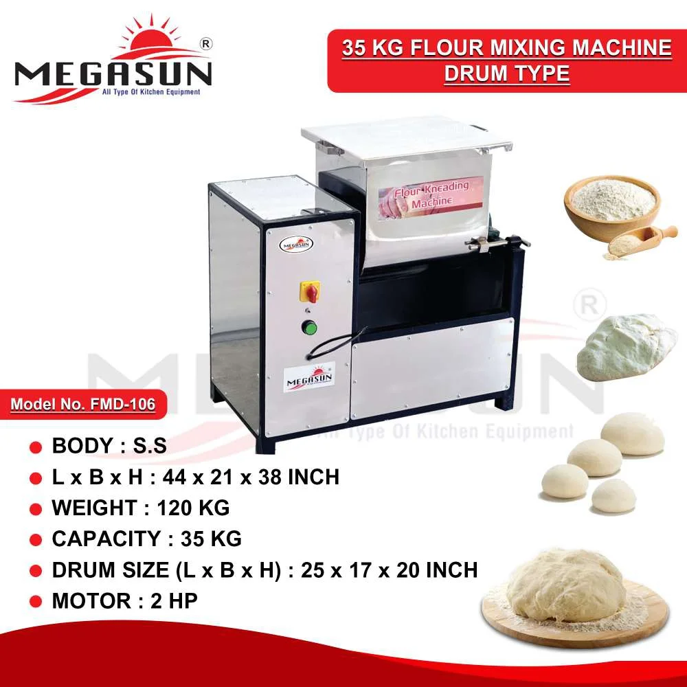 35 KG Flour Mixing Machine Drum Type