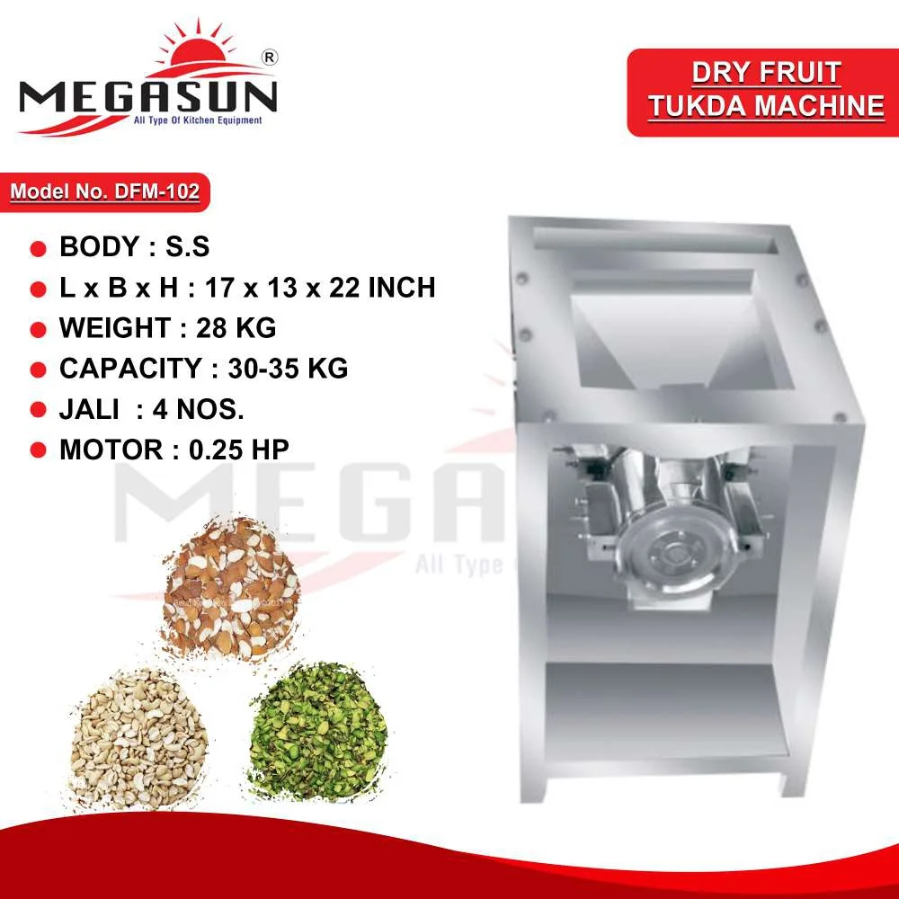 Dry Fruit Tukda Machine