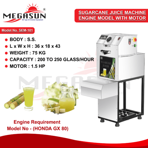 Sugarcane Juicer Machine Engine Model with moter